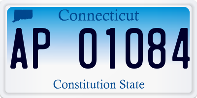 CT license plate AP01084