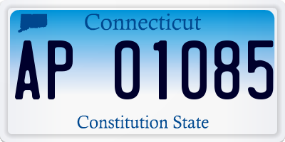 CT license plate AP01085