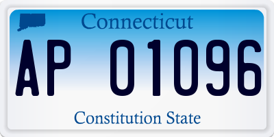 CT license plate AP01096