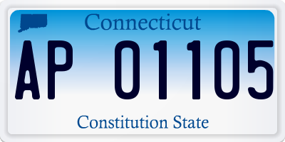 CT license plate AP01105