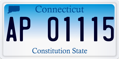 CT license plate AP01115