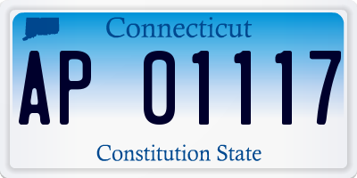 CT license plate AP01117