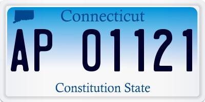CT license plate AP01121