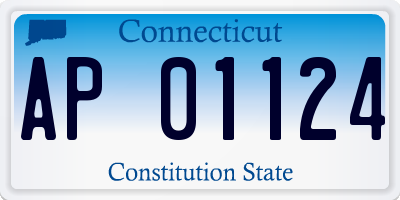 CT license plate AP01124