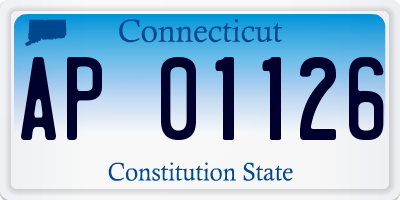 CT license plate AP01126