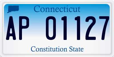 CT license plate AP01127