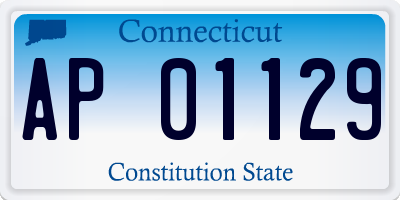 CT license plate AP01129