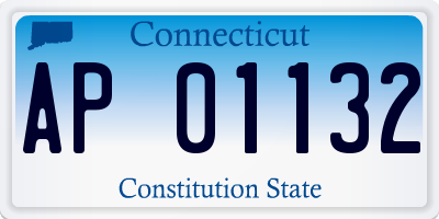 CT license plate AP01132