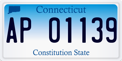 CT license plate AP01139