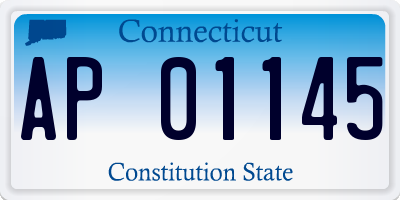 CT license plate AP01145