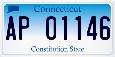 CT license plate AP01146