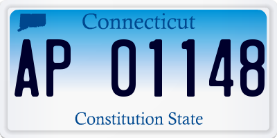 CT license plate AP01148