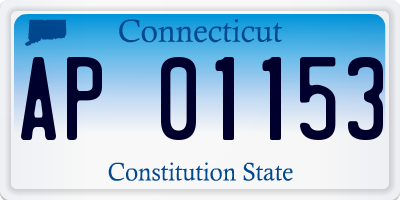 CT license plate AP01153