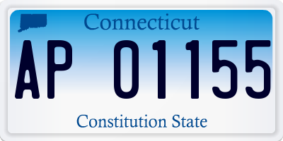 CT license plate AP01155