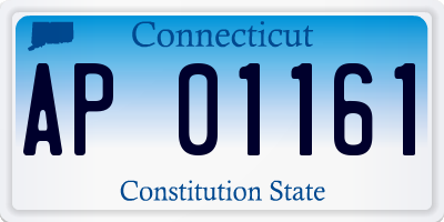 CT license plate AP01161