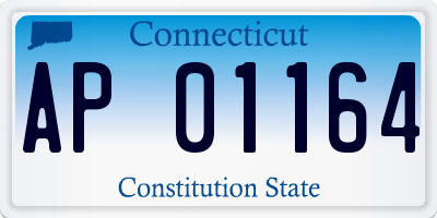 CT license plate AP01164