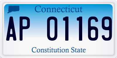 CT license plate AP01169