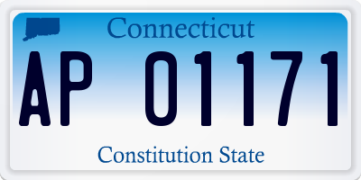 CT license plate AP01171