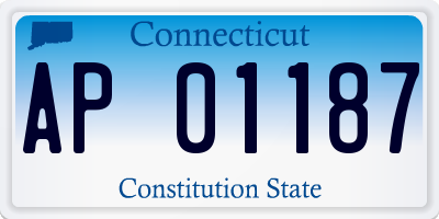 CT license plate AP01187
