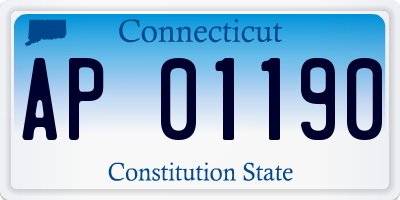 CT license plate AP01190