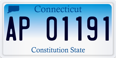 CT license plate AP01191
