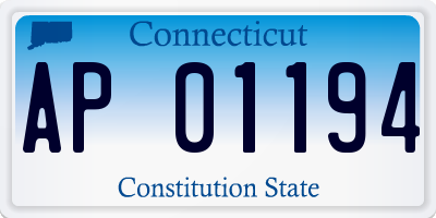 CT license plate AP01194