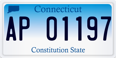 CT license plate AP01197