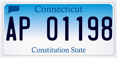CT license plate AP01198