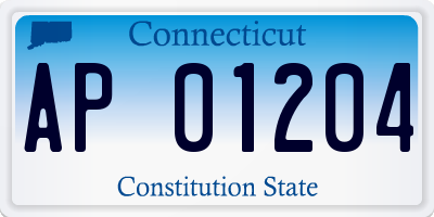 CT license plate AP01204