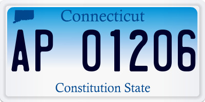 CT license plate AP01206