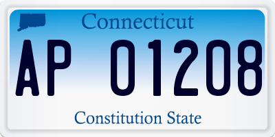 CT license plate AP01208
