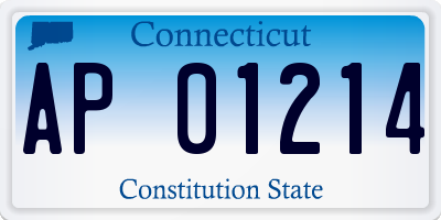 CT license plate AP01214