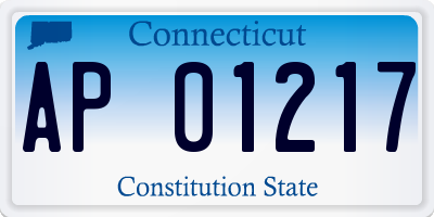 CT license plate AP01217