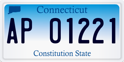 CT license plate AP01221