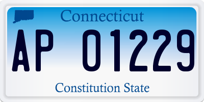 CT license plate AP01229