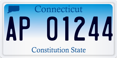 CT license plate AP01244