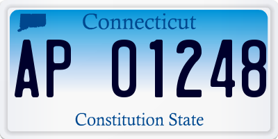 CT license plate AP01248