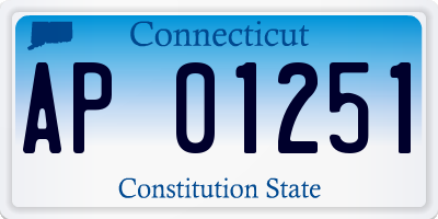 CT license plate AP01251