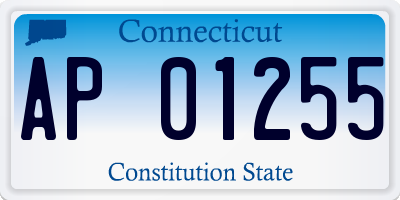 CT license plate AP01255