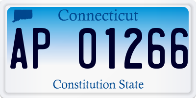 CT license plate AP01266