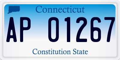 CT license plate AP01267