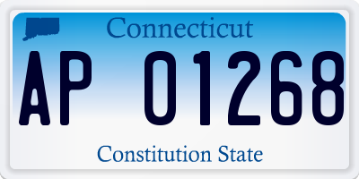 CT license plate AP01268