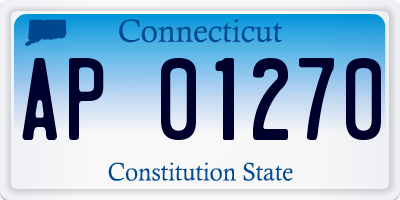 CT license plate AP01270