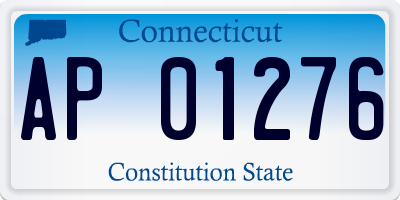 CT license plate AP01276