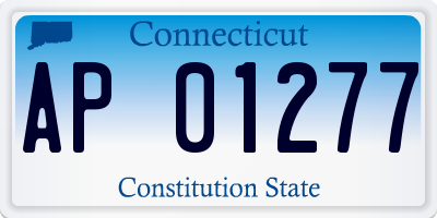 CT license plate AP01277