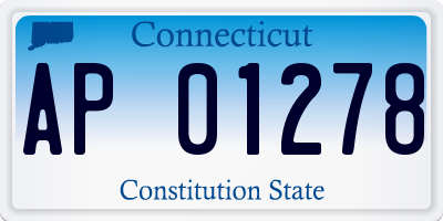 CT license plate AP01278
