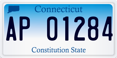 CT license plate AP01284