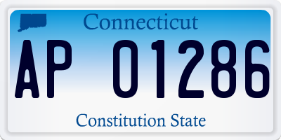 CT license plate AP01286
