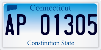 CT license plate AP01305