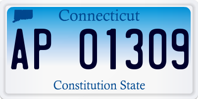 CT license plate AP01309
